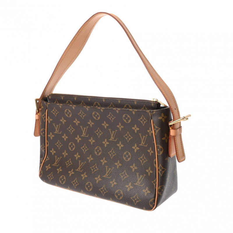 LOUIS VUITTON ルイヴィトン モノグラム ヴィバシテ GM ブラウン M51163 レディース モノグラムキャンバス ハンドバッグ ABランク 中古 銀蔵