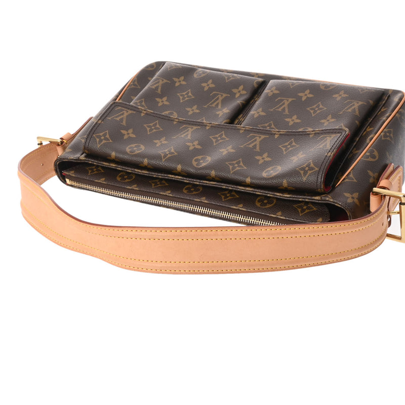 LOUIS VUITTON ルイヴィトン モノグラム ヴィバシテ GM ブラウン M51163 レディース モノグラムキャンバス ハンドバッグ ABランク 中古 銀蔵