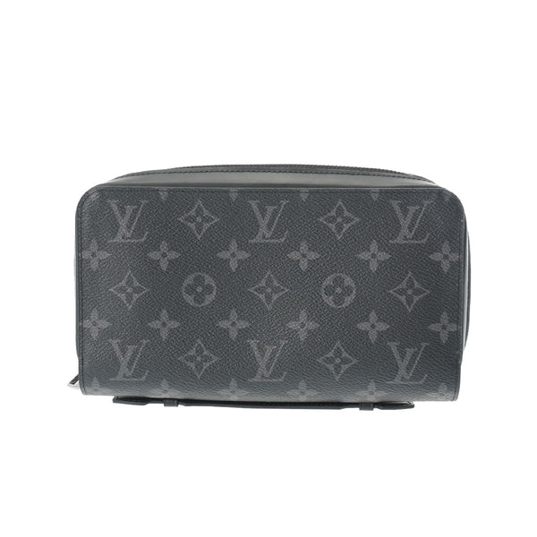 LOUIS VUITTON ルイヴィトン モノグラムエクリプス ジッピー XL 黒/グレー M61698 メンズ モノグラムキャンバス 長財布 Aランク 中古 銀蔵