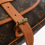 LOUIS VUITTON ルイヴィトン モノグラム ソミュール 30 ブラウン M42256 レディース モノグラムキャンバス ショルダーバッグ Bランク 中古 銀蔵