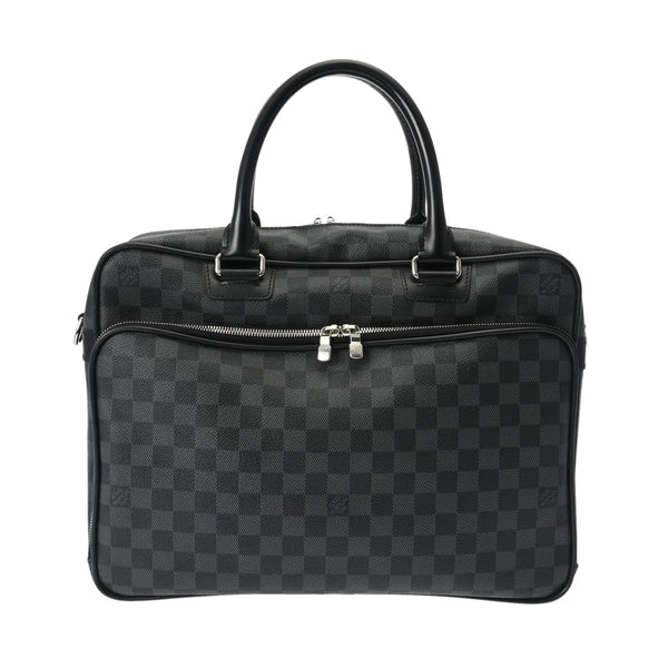 LOUIS VUITTON ルイヴィトン ダミエグラフィット イカール 黒 N23253 メンズ ダミエグラフィットキャンバス ビジネスバッグ ABランク 中古 銀蔵