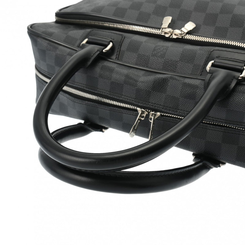 LOUIS VUITTON ルイヴィトン ダミエグラフィット イカール 黒 N23253 メンズ ダミエグラフィットキャンバス ビジネスバッグ ABランク 中古 銀蔵