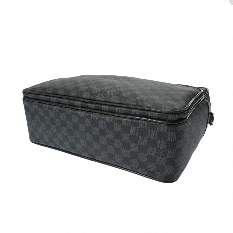 LOUIS VUITTON ルイヴィトン ダミエグラフィット イカール 黒 N23253 メンズ ダミエグラフィットキャンバス ビジネスバッグ ABランク 中古 銀蔵