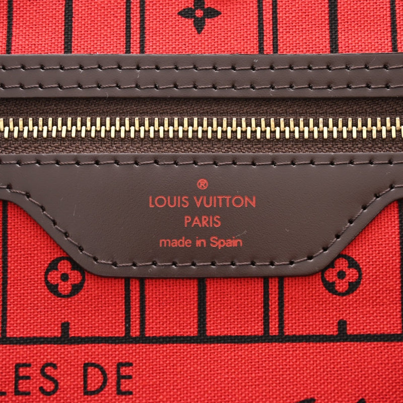 LOUIS VUITTON ルイヴィトン ダミエ ネヴァーフル MM ブラウン N51105 レディース ダミエキャンバス トートバッグ Aランク 中古 銀蔵