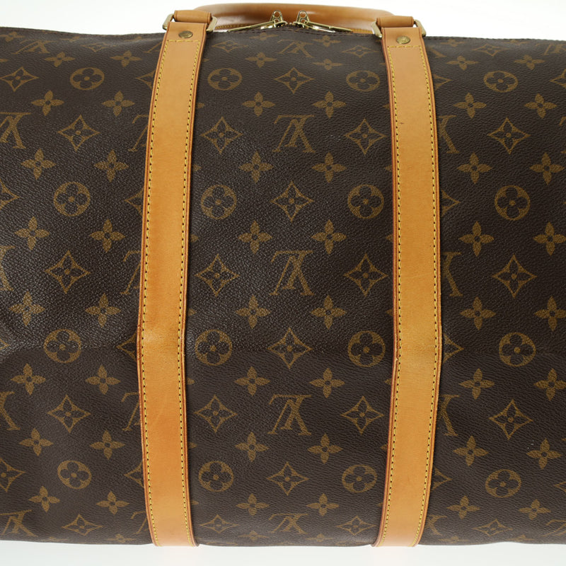 LOUIS VUITTON ルイヴィトン モノグラム キーポル 55 ブラウン M41424 ユニセックス モノグラムキャンバス ボストンバッグ Bランク 中古 銀蔵