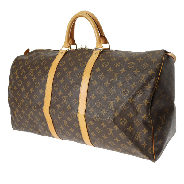 LOUIS VUITTON ルイヴィトン モノグラム キーポル 55 ブラウン M41424 ユニセックス モノグラムキャンバス ボストンバッグ Bランク 中古 銀蔵