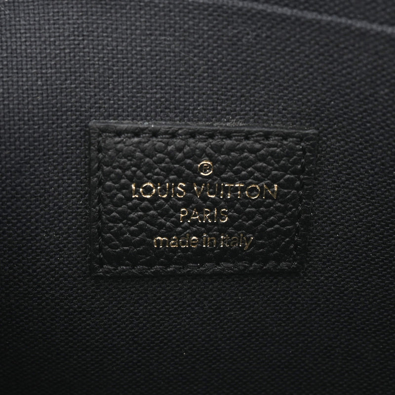 LOUIS VUITTON ルイヴィトン モノグラムアンプラント ポシェットフェリシー ノワール M82477 レディース レザー ショルダーバッグ ABランク 中古 銀蔵