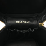 CHANEL シャネル 縦型 バニティ 黒 A01998 レディース キャビアスキン ハンドバッグ ABランク 中古 銀蔵