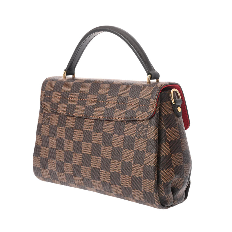 LOUIS VUITTON ルイヴィトン ダミエ クロワゼット  ブラウン N53000 レディース ダミエキャンバス ハンドバッグ Aランク 中古 銀蔵