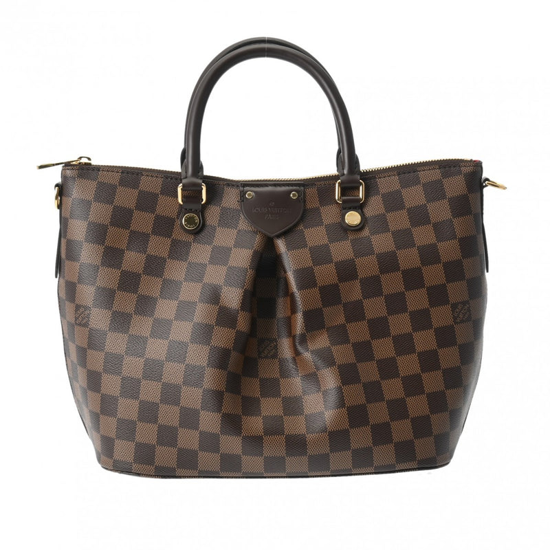 LOUIS VUITTON ルイヴィトン ダミエ シエナMM ブラウン N41546 レディース ダミエキャンバス ハンドバッグ Aランク 中古 銀蔵