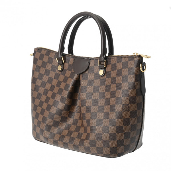 LOUIS VUITTON ルイヴィトン ダミエ シエナMM ブラウン N41546 レディース ダミエキャンバス ハンドバッグ Aランク 中古 銀蔵