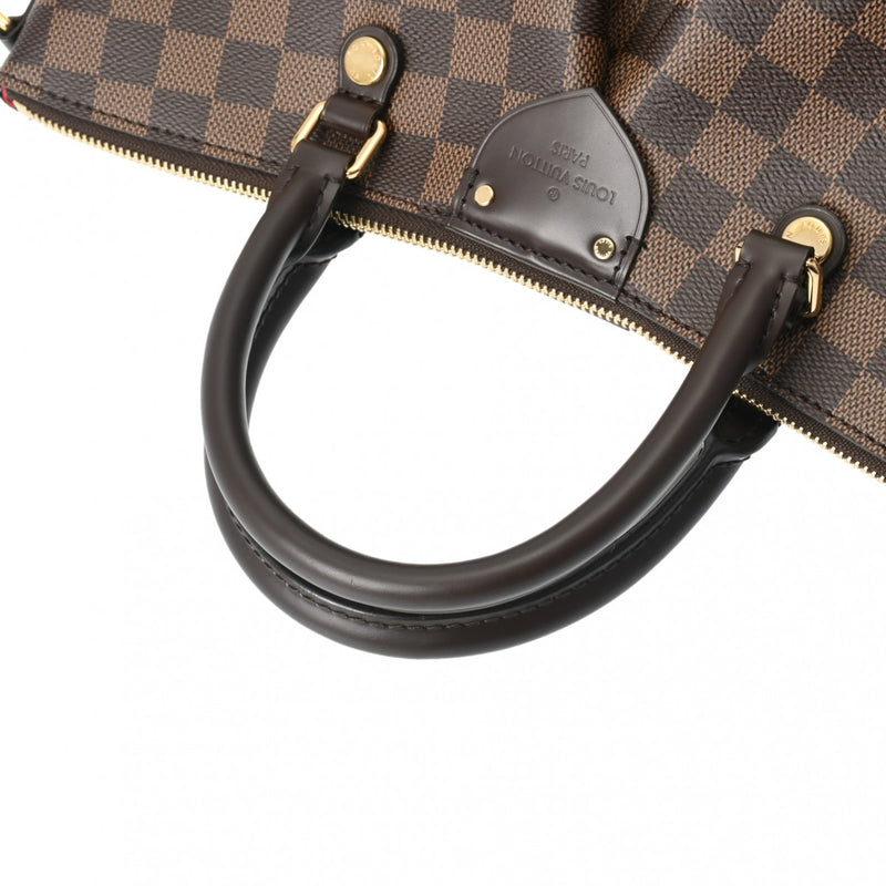 LOUIS VUITTON ルイヴィトン ダミエ シエナMM ブラウン N41546 レディース ダミエキャンバス ハンドバッグ Aランク 中古 銀蔵