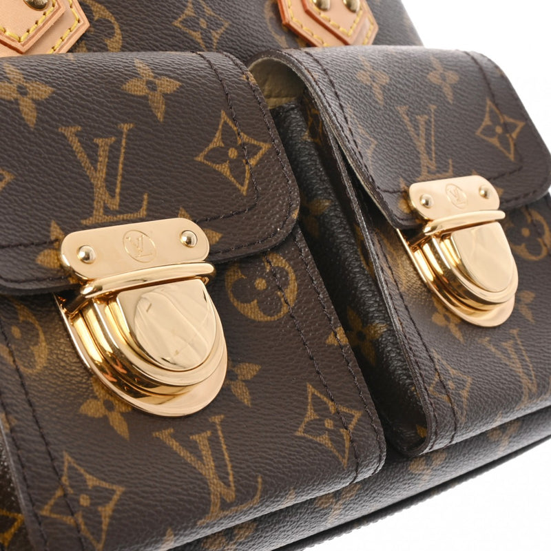 LOUIS VUITTON ルイヴィトン モノグラム マンハッタンPM ブラウン M40026 レディース モノグラムキャンバス ハンドバッグ ABランク 中古 銀蔵