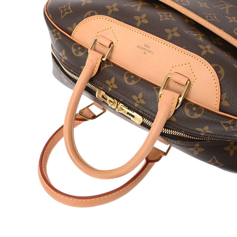 LOUIS VUITTON ルイヴィトン モノグラム ドーヴィル ブラウン M47270 レディース モノグラムキャンバス ハンドバッグ Aランク 中古 銀蔵