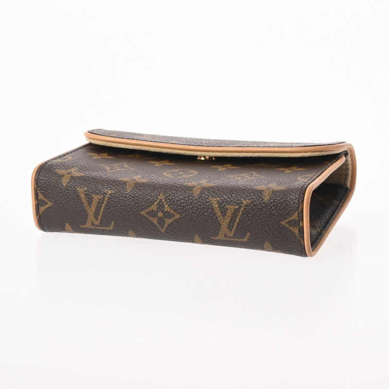 LOUIS VUITTON ルイヴィトン モノグラム ポシェットフロランティーヌ ベルトM ブラウン M51855 レディース モノグラムキャンバス ウエストバッグ ABランク 中古 銀蔵