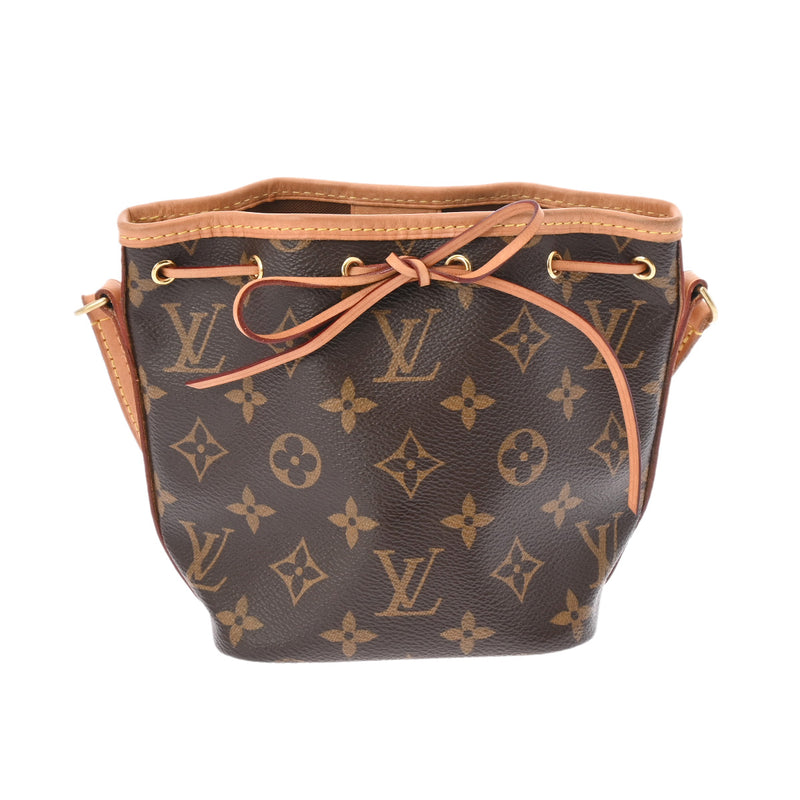 LOUIS VUITTON ルイヴィトン モノグラム ナノノエ ブラウン M41346 レディース モノグラムキャンバス ショルダーバッグ ABランク 中古 銀蔵