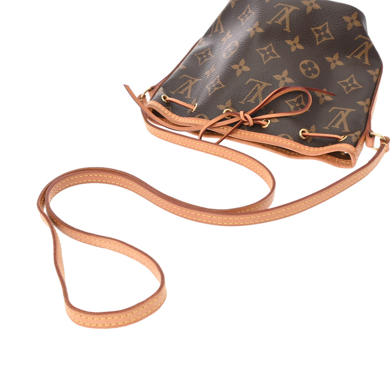 LOUIS VUITTON ルイヴィトン モノグラム ナノノエ ブラウン M41346 レディース モノグラムキャンバス ショルダーバッグ ABランク 中古 銀蔵