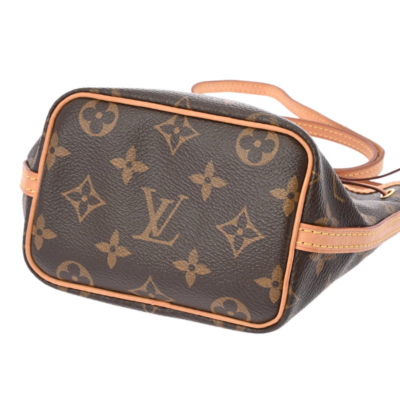 LOUIS VUITTON ルイヴィトン モノグラム ナノノエ ブラウン M41346 レディース モノグラムキャンバス ショルダーバッグ ABランク 中古 銀蔵