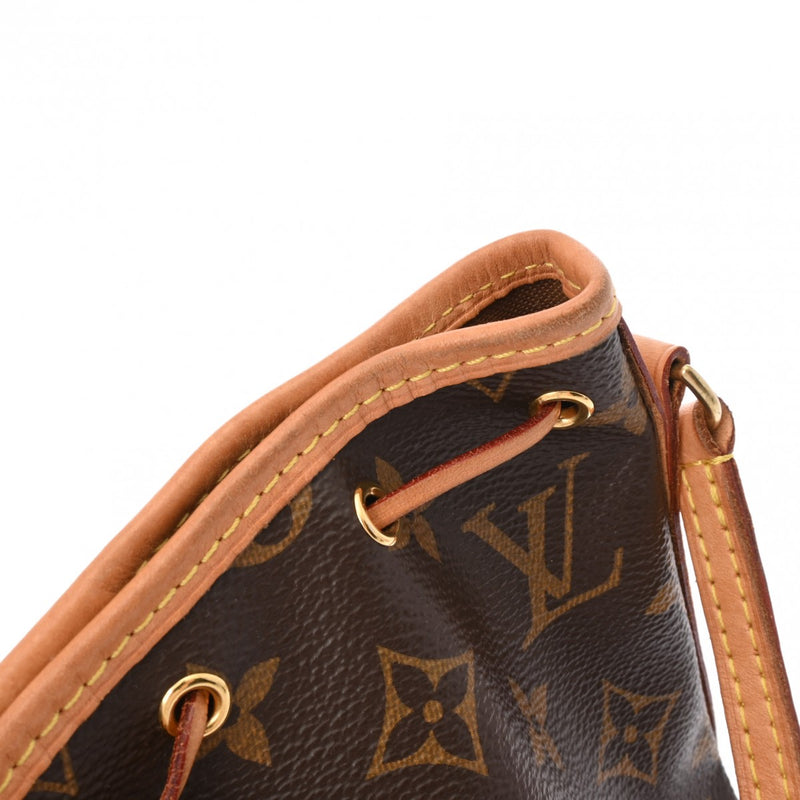 LOUIS VUITTON ルイヴィトン モノグラム ナノノエ ブラウン M41346 レディース モノグラムキャンバス ショルダーバッグ ABランク 中古 銀蔵