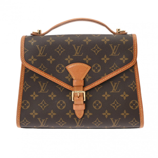 LOUIS VUITTON ルイヴィトン モノグラム ベルエア 2WAY ブラウン M51122 ユニセックス モノグラムキャンバス ハンドバッグ Bランク 中古 銀蔵