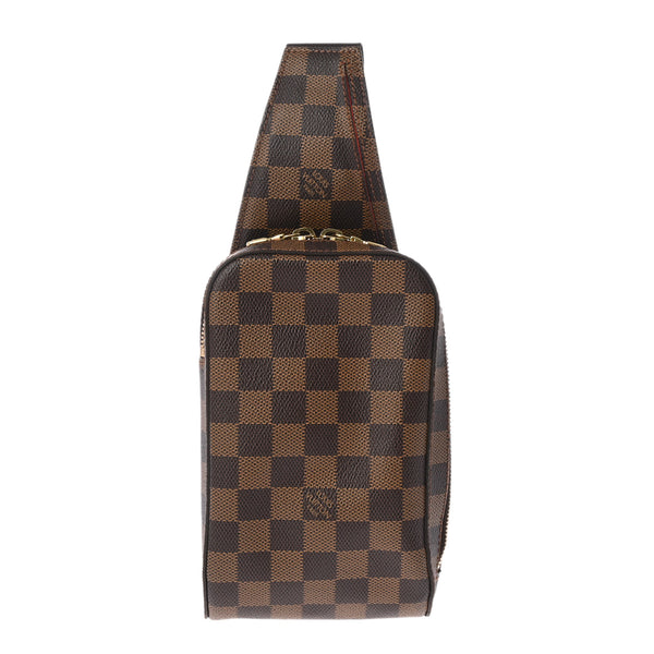 LOUIS VUITTON ルイヴィトン ダミエ ジェロニモス ボディバッグ ブラウン N51994 ユニセックス ダミエキャンバス ショルダーバッグ ABランク 中古 銀蔵