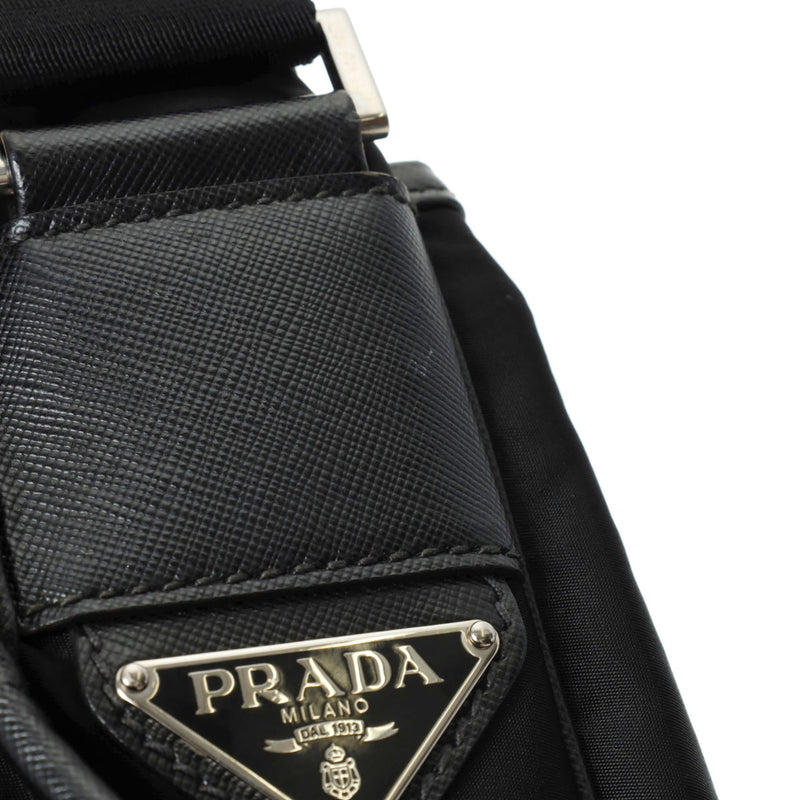 PRADA プラダ ブラック VA0769 ユニセックス ナイロン ナイロン/レザー ショルダーバッグ ABランク 中古 銀蔵