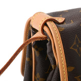 LOUIS VUITTON ルイヴィトン モノグラム ソミュール 30 ブラウン M42256 レディース モノグラムキャンバス ショルダーバッグ ABランク 中古 銀蔵