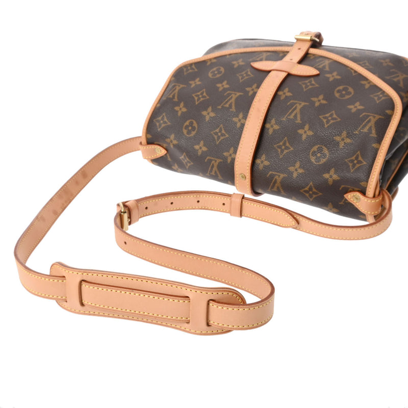 LOUIS VUITTON ルイヴィトン モノグラム ソミュール 30 ブラウン M42256 レディース モノグラムキャンバス ショルダーバッグ ABランク 中古 銀蔵