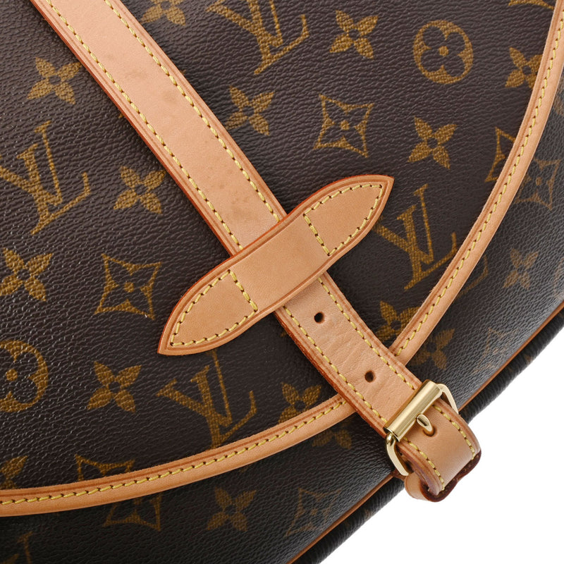 LOUIS VUITTON ルイヴィトン モノグラム ソミュール 30 ブラウン M42256 レディース モノグラムキャンバス ショルダーバッグ ABランク 中古 銀蔵