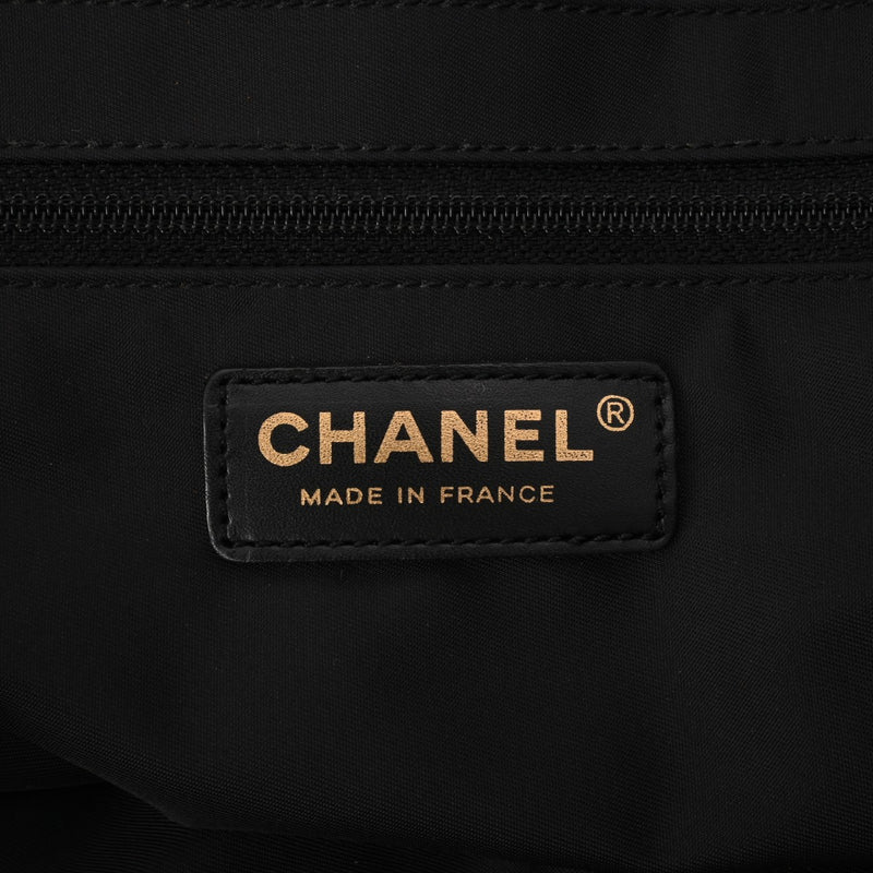 CHANEL シャネル ニュートラベルライン トートMM 黒 レディース ナイロン ハンドバッグ Aランク 中古 銀蔵