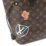 LOUIS VUITTON ルイヴィトン モノグラム ネヴァーフルMM マイLVワールドツアー イニシャル入 ブラウン M42844 レディース モノグラムキャンバス トートバッグ Aランク 中古 銀蔵