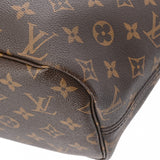 LOUIS VUITTON ルイヴィトン モノグラム ネヴァーフルMM マイLVワールドツアー イニシャル入 ブラウン M42844 レディース モノグラムキャンバス トートバッグ Aランク 中古 銀蔵