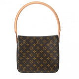 LOUIS VUITTON ルイヴィトン モノグラム ルーピング MM  ブラウン M51146 レディース モノグラムキャンバス セミショルダーバッグ Aランク 中古 銀蔵