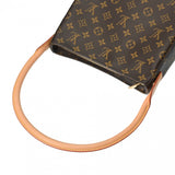 LOUIS VUITTON ルイヴィトン モノグラム ルーピング MM  ブラウン M51146 レディース モノグラムキャンバス セミショルダーバッグ Aランク 中古 銀蔵