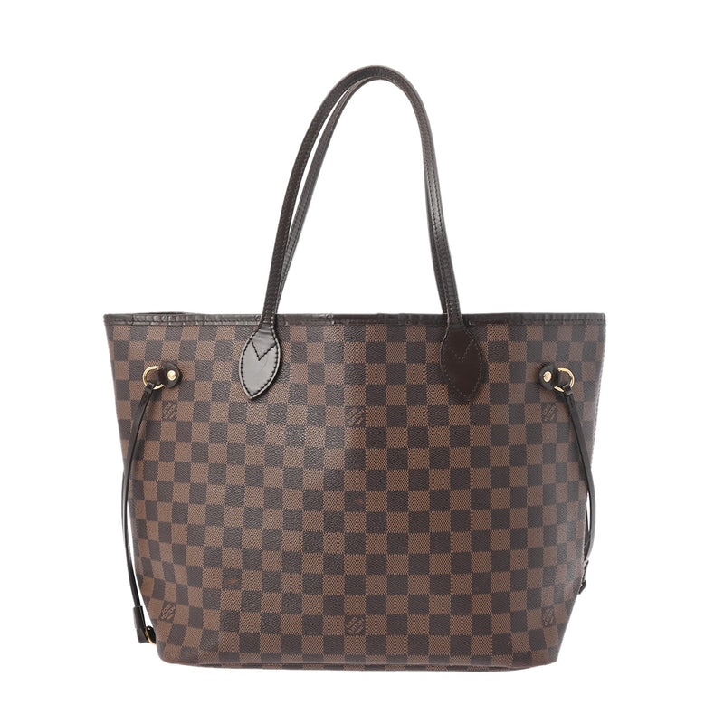 LOUIS VUITTON ルイヴィトン ダミエ ネヴァーフル MM ブラウン N51105 レディース ダミエキャンバス トートバッグ Bランク 中古 銀蔵