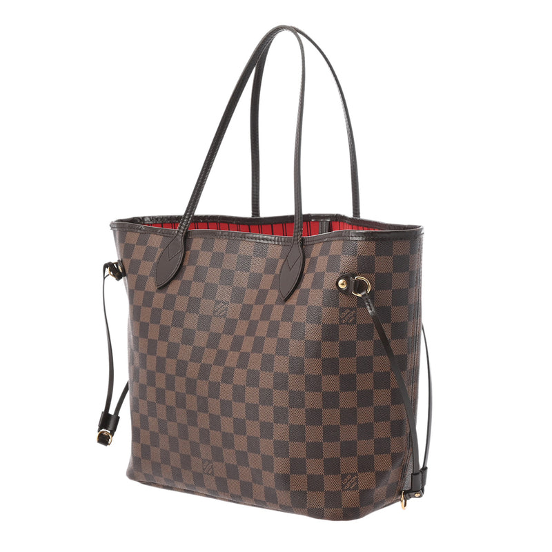 LOUIS VUITTON ルイヴィトン ダミエ ネヴァーフル MM ブラウン N51105 レディース ダミエキャンバス トートバッグ Bランク 中古 銀蔵