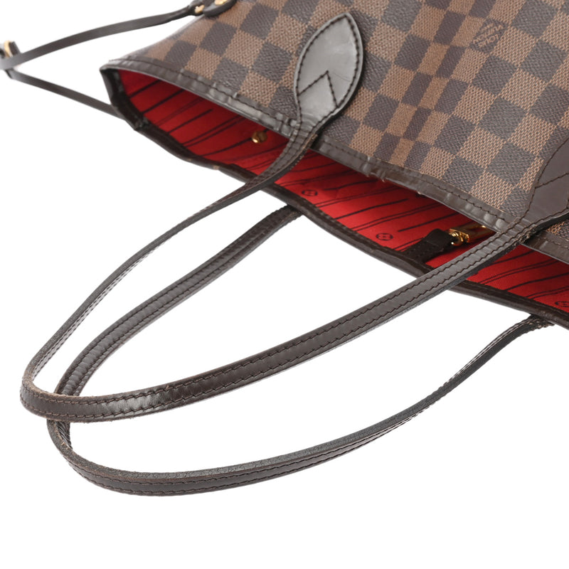 LOUIS VUITTON ルイヴィトン ダミエ ネヴァーフル MM ブラウン N51105 レディース ダミエキャンバス トートバッグ Bランク 中古 銀蔵