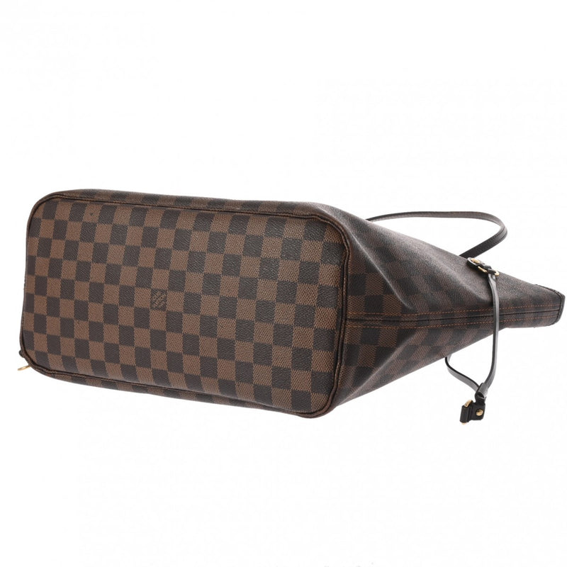 LOUIS VUITTON ルイヴィトン ダミエ ネヴァーフル MM ブラウン N51105 レディース ダミエキャンバス トートバッグ Bランク 中古 銀蔵