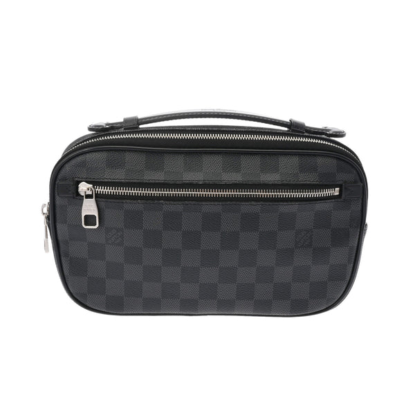 LOUIS VUITTON ルイヴィトン ダミエグラフィット アンブレール 黒 N41289 メンズ ダミエグラフィットキャンバス ボディバッグ ABランク 中古 銀蔵