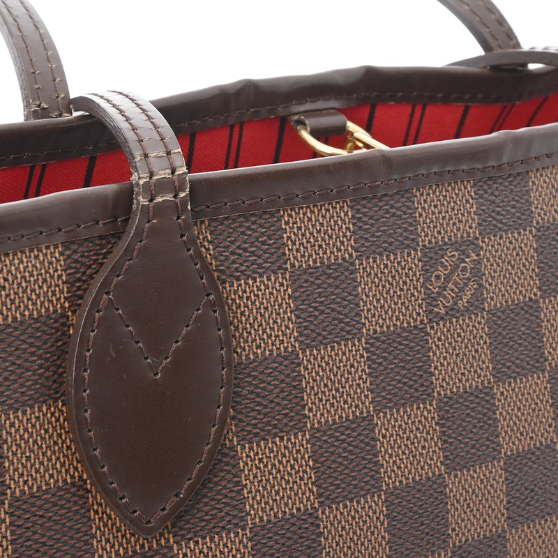 LOUIS VUITTON ルイヴィトン ダミエ ネヴァーフル PM ブラウン N51109 レディース ダミエキャンバス ハンドバッグ Bランク 中古 銀蔵