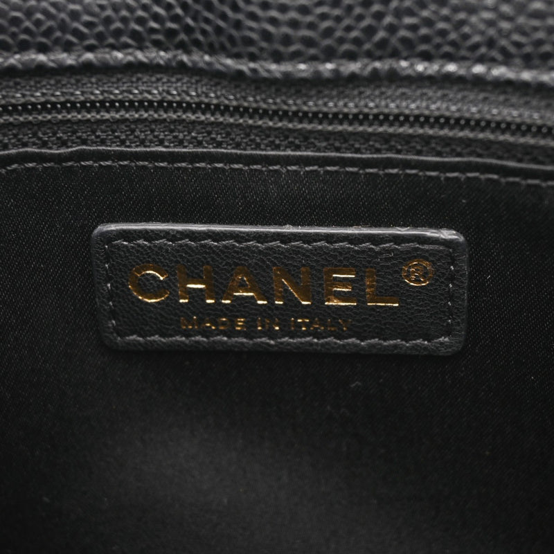 CHANEL シャネル GST グランドショッピングトート 黒 ゴールド金具 A50995 レディース キャビアスキン トートバッグ ABランク 中古 銀蔵