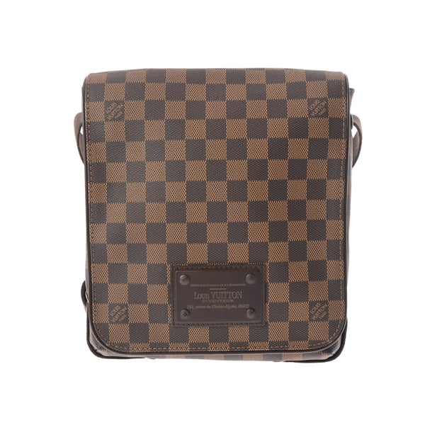 LOUIS VUITTON ルイヴィトン ダミエ ブルックリン PM ブラウン N51210 ユニセックス ダミエキャンバス ショルダーバッグ Aランク 中古 銀蔵