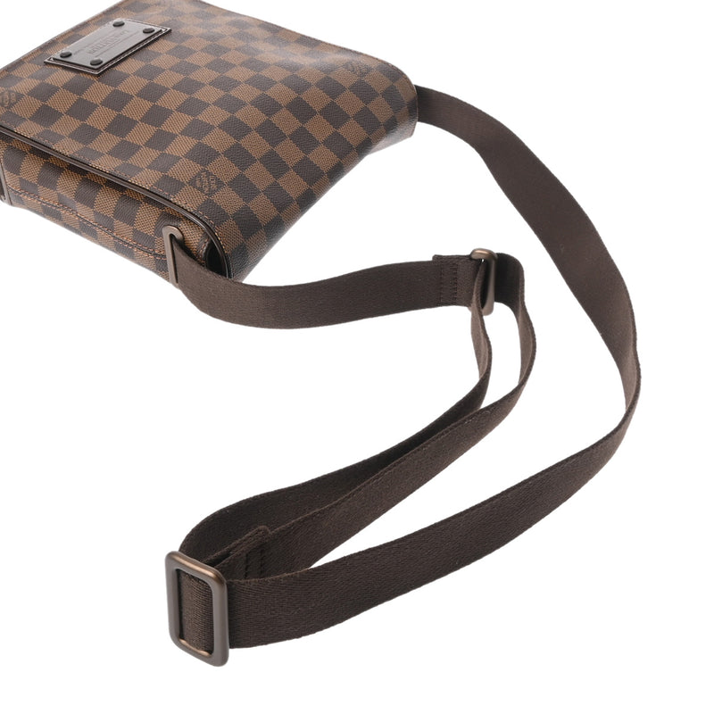 LOUIS VUITTON ルイヴィトン ダミエ ブルックリン PM ブラウン N51210 ユニセックス ダミエキャンバス ショルダーバッグ Aランク 中古 銀蔵