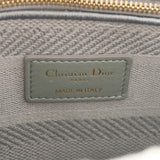 CHRISTIAN DIOR クリスチャンディオール LADY D-LITE グレー M0565OREY レディース キャンバス ハンドバッグ Aランク 中古 銀蔵