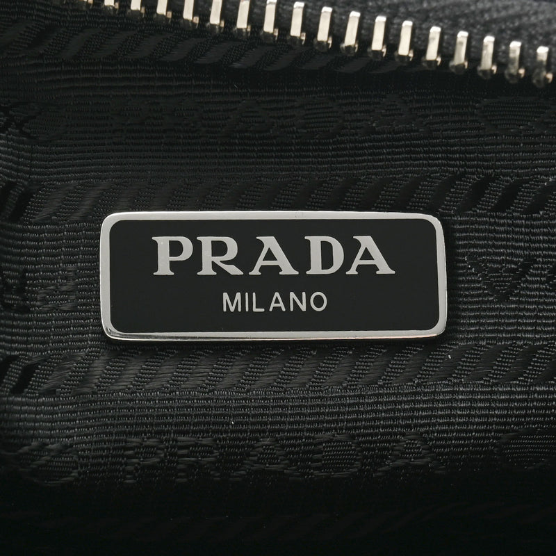 PRADA プラダ Re-Edition 2005 Re-Nylon バッグ 黒 シルバー金具 レディース ナイロン 2WAYバッグ 新同 中古 銀蔵