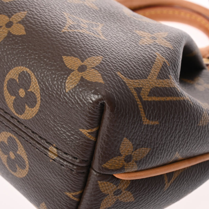 LOUIS VUITTON ルイヴィトン モノグラム ナノテュレン ブラウン M61253 レディース モノグラムキャンバス ショルダーバッグ ABランク 中古 銀蔵