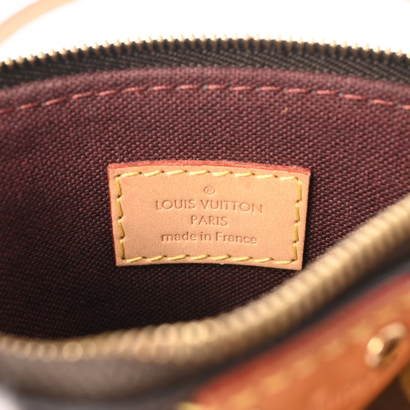 LOUIS VUITTON ルイヴィトン モノグラム ナノテュレン ブラウン M61253 レディース モノグラムキャンバス ショルダーバッグ ABランク 中古 銀蔵