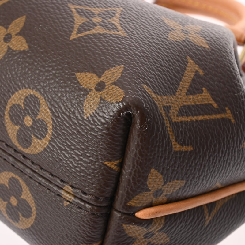 LOUIS VUITTON ルイヴィトン モノグラム ナノテュレン ブラウン M61253 レディース モノグラムキャンバス ショルダーバッグ ABランク 中古 銀蔵