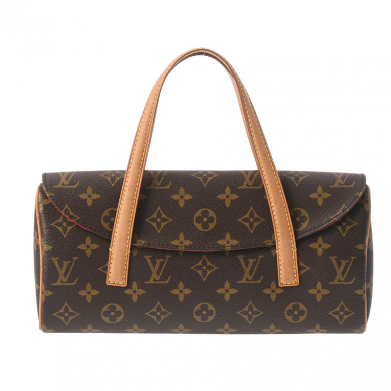 LOUIS VUITTON ルイヴィトン モノグラム ソナチネ  ブラウン M51902 レディース モノグラムキャンバス ハンドバッグ Bランク 中古 銀蔵