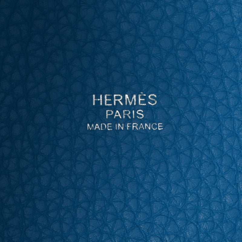 HERMES エルメス ピコタン ロック PM ブルーザンジバル パラジウム金具 A刻印(2017年頃) レディース トリヨンクレマンス ハンドバッグ Aランク 中古 銀蔵